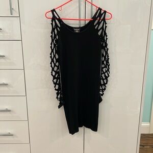 Bebe, one size. Black body con dress